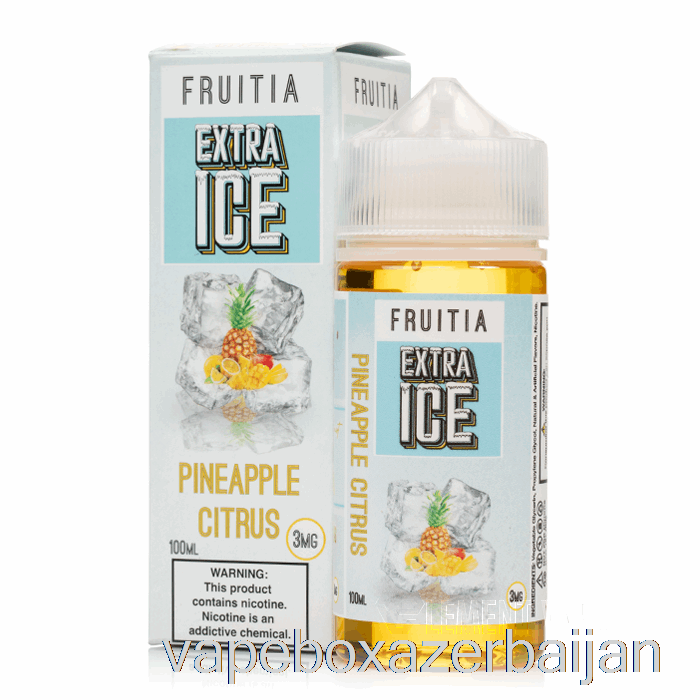 E-Juice Vape Pineapple Citrus - Extra Ice - Fruitia - 100mL 3mg
